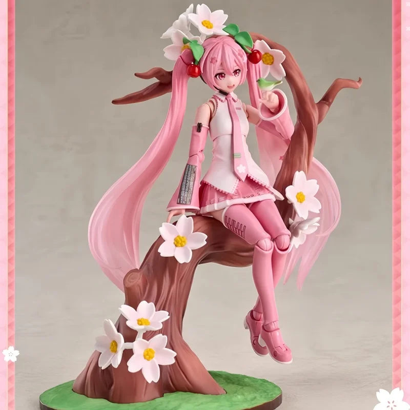 Blokees Blockman Cherry Blossom Future Hatsune Miku Miracle Version Sakura Future Doll Model Birthday Gift Blokees Blockman Cherry Blossom Future Hatsune Miku Miracle Version Sakura Future Doll Model Birthday Gift